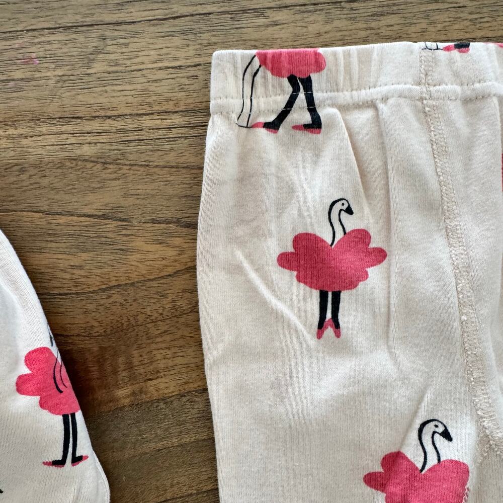 Hanna Andersson Flamingo Pajamas - Size 3T - Picture 2 of 5